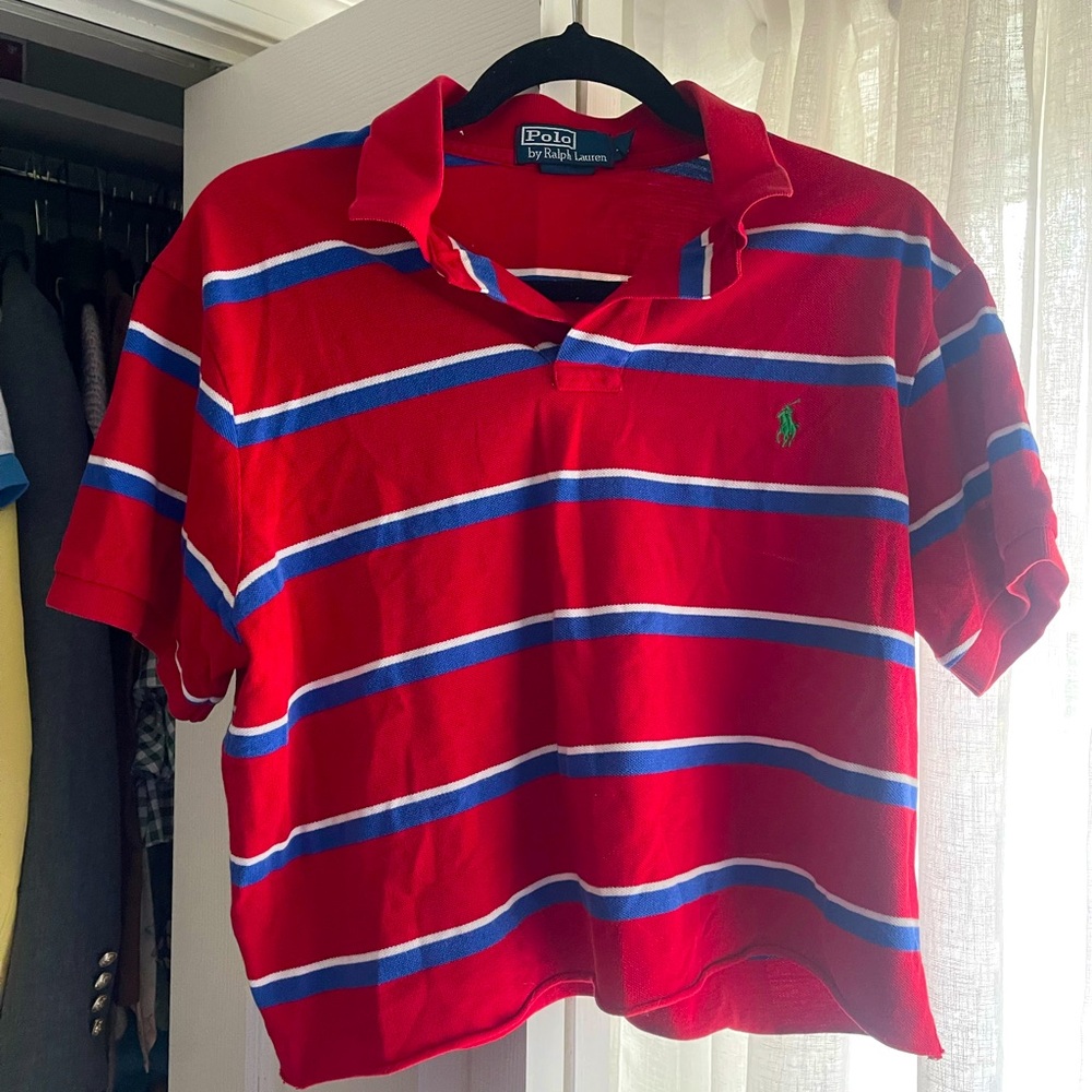 Polo Ralph Lauren - Vintage red cropped polo